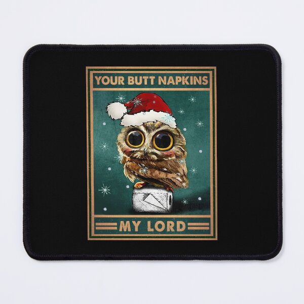 Item preview, Owl Christmas Vintage Your Butt Napkins My Lord designed and sold by kryshlomackv25.