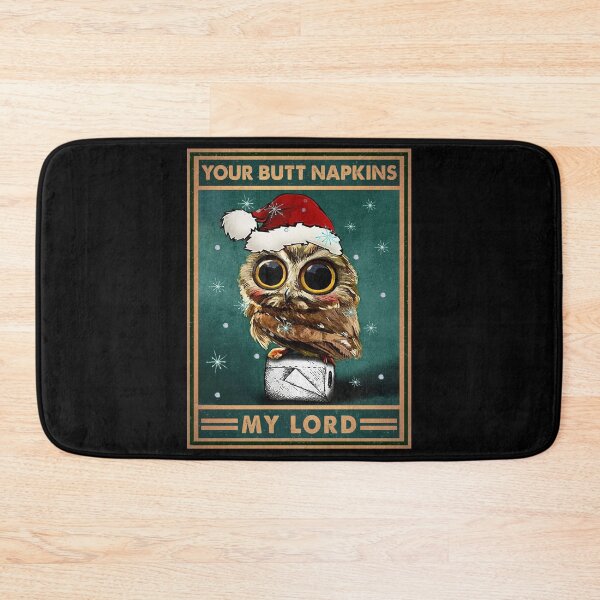 Item preview, Owl Christmas Vintage Your Butt Napkins My Lord designed and sold by kryshlomackv25.