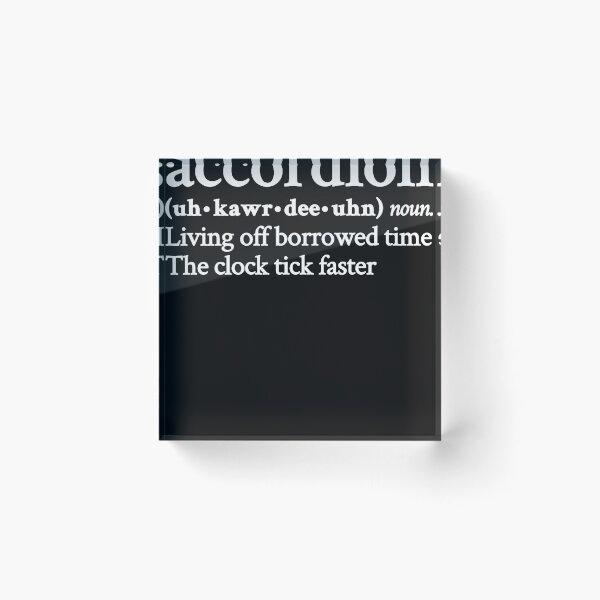 Item preview, Accordion Living Off Borrowed Time by MF DOOM designed and sold by GermanHerna.