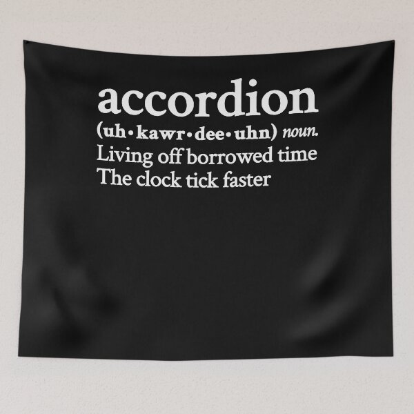 Item preview, Accordion Living Off Borrowed Time by MF DOOM designed and sold by GermanHerna.