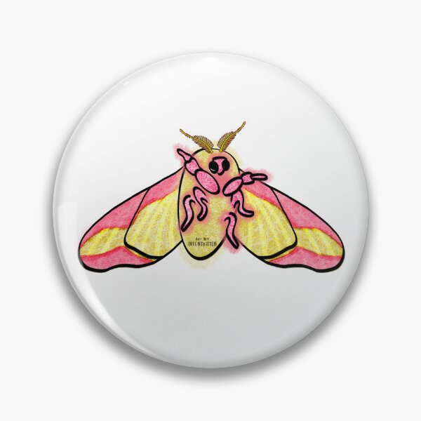 Item preview, Rosy Maple Moth designed and sold by NicheKnightArt.
