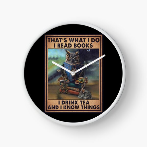 Item preview, Owl I Read Books I Drink Tea And I Know Things Vintage designed and sold by kryshlomackv25.