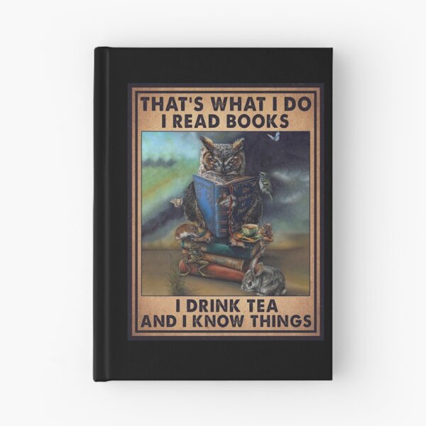 Item preview, Owl I Read Books I Drink Tea And I Know Things Vintage designed and sold by kryshlomackv25.