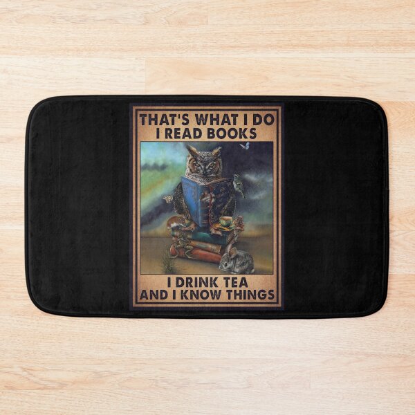 Item preview, Owl I Read Books I Drink Tea And I Know Things Vintage designed and sold by kryshlomackv25.