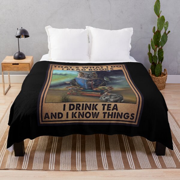 Item preview, Owl I Read Books I Drink Tea And I Know Things Vintage designed and sold by kryshlomackv25.
