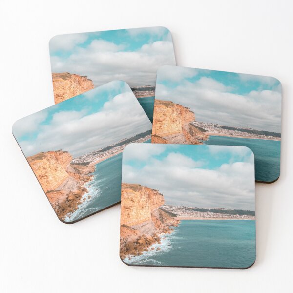Item preview, Colorful Coast in Teal and Orange at Nazare Portugal designed and sold by Georgia Mizuleva.