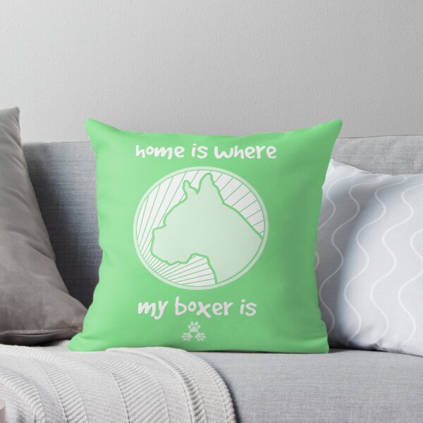 Item preview, Home is where my BOXER is - Green designed and sold by ThreePuppers.