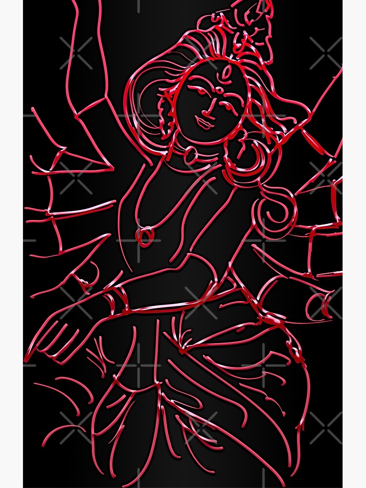 Sketch of Goddess Durga Maa or Kali Mata Editable Vector Outline  Illustration Stock Vector - Illustration of dussehra, line: 200163313