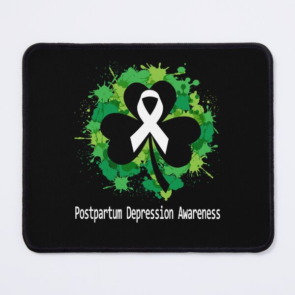 Item preview, Postpartum Depression Awareness Clover Ribbon Happy Patricks Day Support Postpartum Depression Warrior Gifts designed and sold by Tammyilaria.