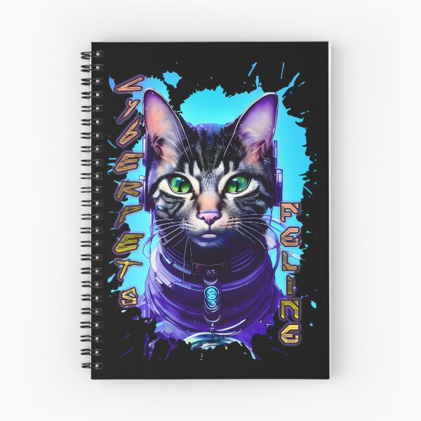 Item preview, Cyberpets Feline,cat, feline, pet , cyberpunk Edgerunners inspired , anime, manga T-Shirt designed and sold by AISHOPPE.
