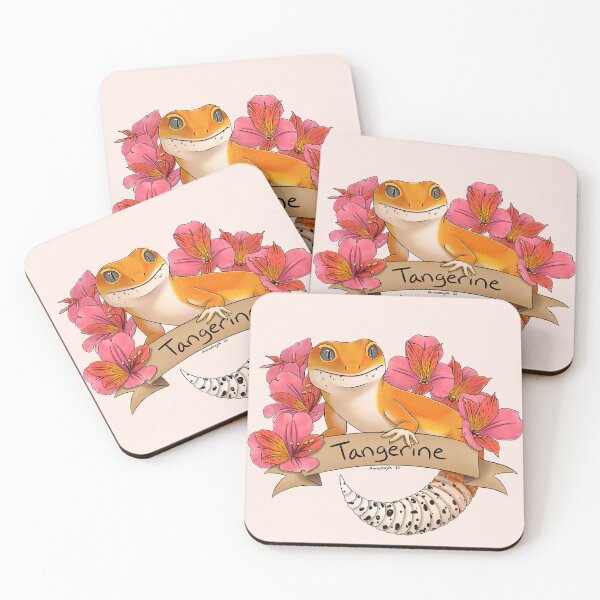 Item preview, Tangerine Leopard Gecko designed and sold by Annadrujok.
