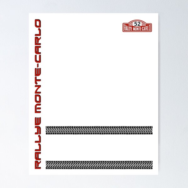 Item preview, Rallye Monte-Carlo Rally Logo Design designed and sold by CMYmerch.