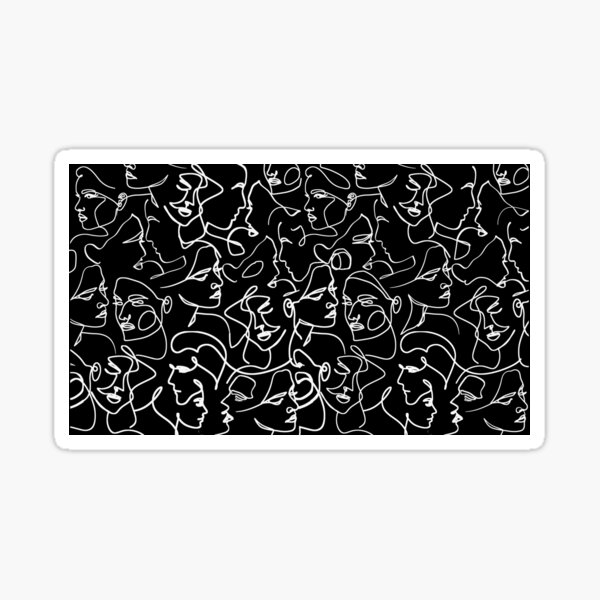 Item preview, Faces Line Art designed and sold by Irena Orlov.