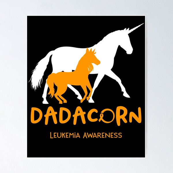Item preview, Leukemia Awareness Dad Unicorn Dadacorn Support Leukemia Warrior  designed and sold by RunningShop.