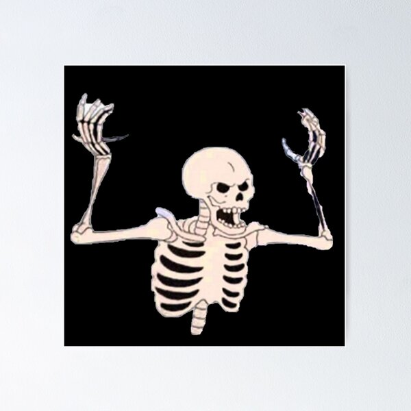 Item preview, Spooky Skeleton Meme designed and sold by ChronicIronic.