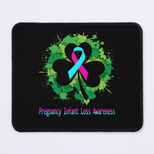 Item preview, Pregnancy Infant Loss Awareness Clover Ribbon Happy Patricks Day Support Pregnancy Infant Loss Warrior Gifts designed and sold by Tammyilaria.