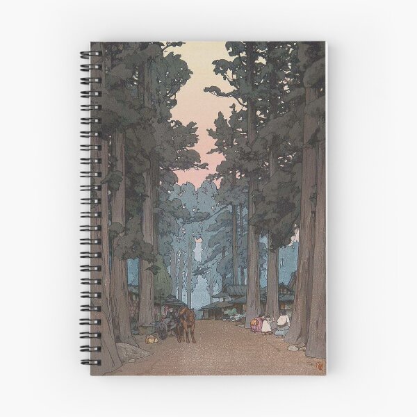 Item preview, Avenue of Sugi trees, a shin-hanga work by Hiroshi Yoshida designed and sold by LexBauer.