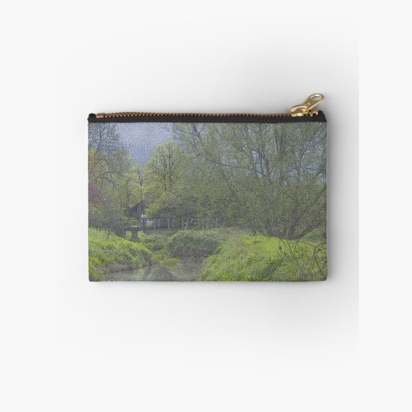 Item preview, Impressionist Footbridge across a river designed and sold by InterestingImag.