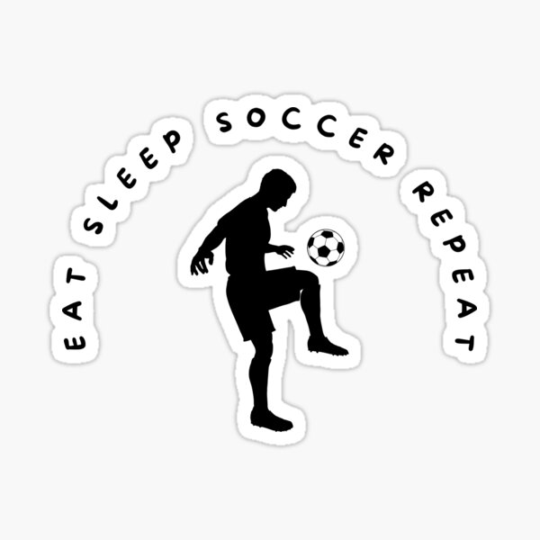 Item preview, Eat Sleep Soccer Repeat designed and sold by RIGHT BRAIN DESIGNS.