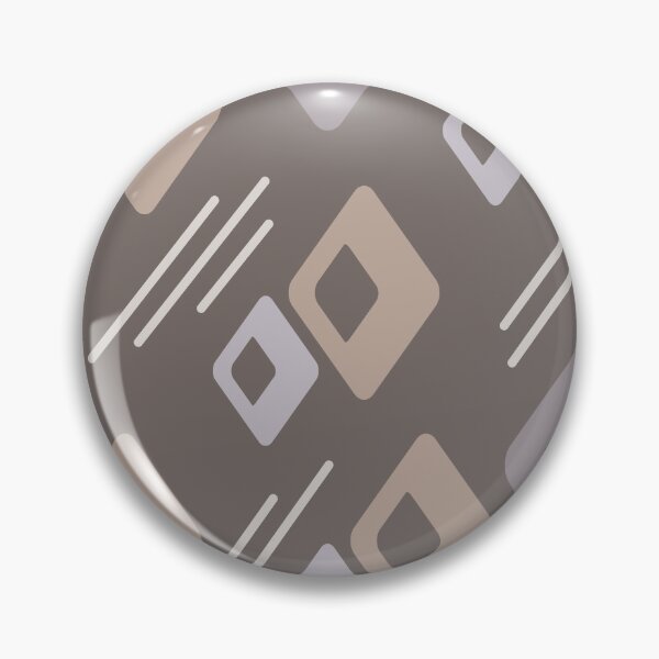 Item preview, Midcentury Diamonds Art Taupe Oscuro designed and sold by thepixelgarden.