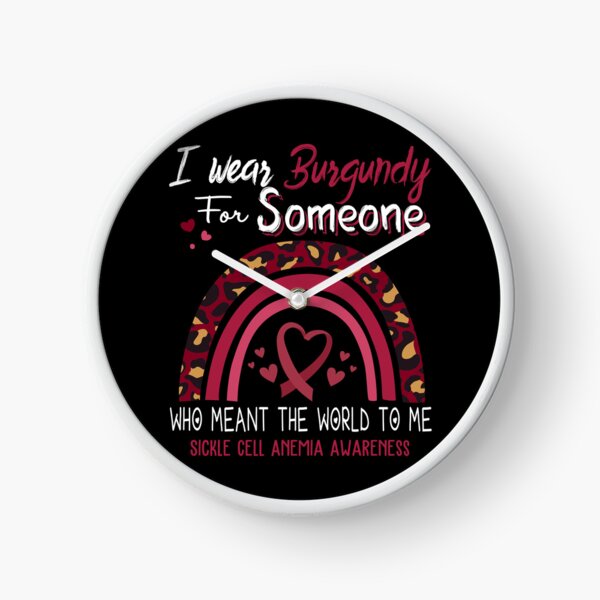 Item preview, Sickle Cell Anemia Awareness I Wear Burgundy for Someone Who Meant The World To Me designed and sold by GennieShop.