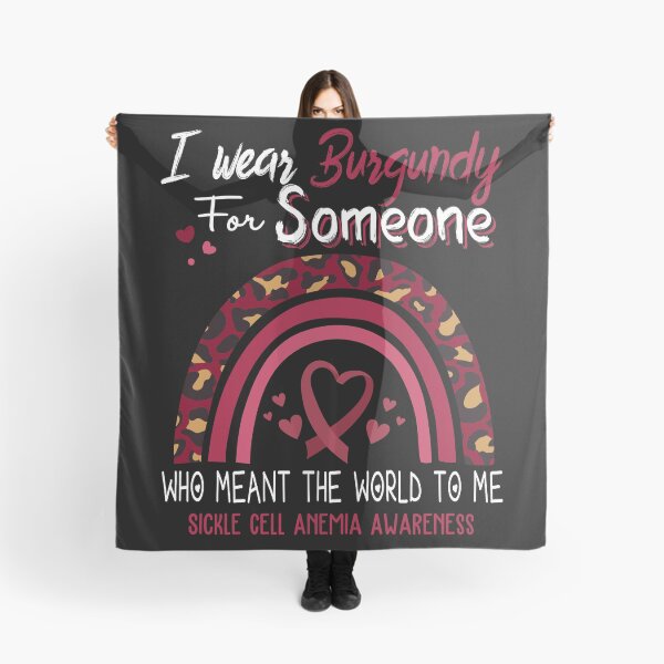 Item preview, Sickle Cell Anemia Awareness I Wear Burgundy for Someone Who Meant The World To Me designed and sold by GennieShop.