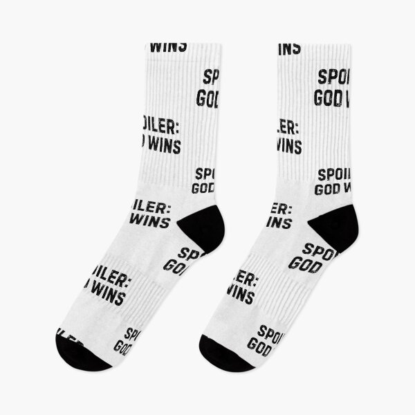 Item preview, Spoiler God Wins Christian Religious Bible Humor designed and sold by allysmar.