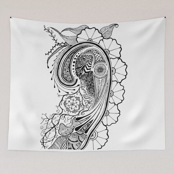Item preview, Natural Spiral Henna Style designed and sold by Bellubaloo.