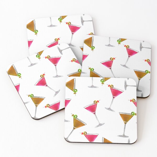 Item preview, Cocktail glass pattern on white designed and sold by Ninaeva.
