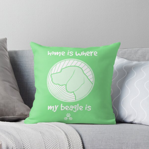 Item preview, Home is where my BEAGLE is - Green designed and sold by ThreePuppers.