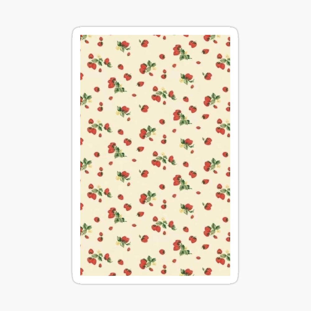 grandma core strawberry pattern Art Board Print for Sale by