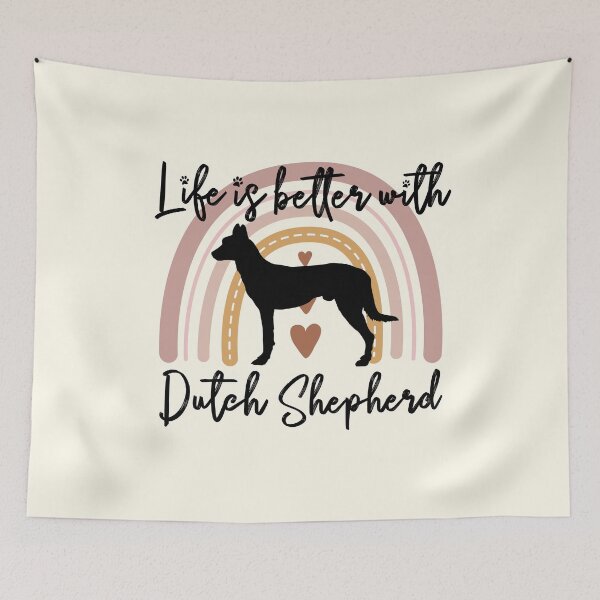 Artikelvorschau, Dutch Shepherd Dog Rainbow Aesthetic Boho entworfen und verkauft von rafaeltto.