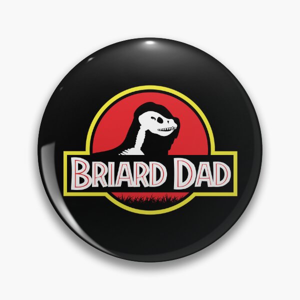 Item preview, (For Dark Background) Jurassic Briard Dad designed and sold by More Cute Dogs.