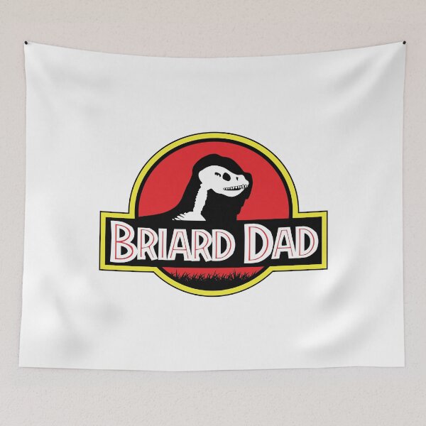 Item preview, (For Bright Background) Jurassic Briard Dad designed and sold by More Cute Dogs.