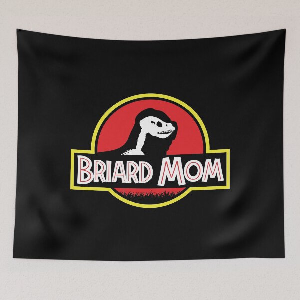 Item preview, (For Dark Background) Jurassic Briard Mom designed and sold by More Cute Dogs.