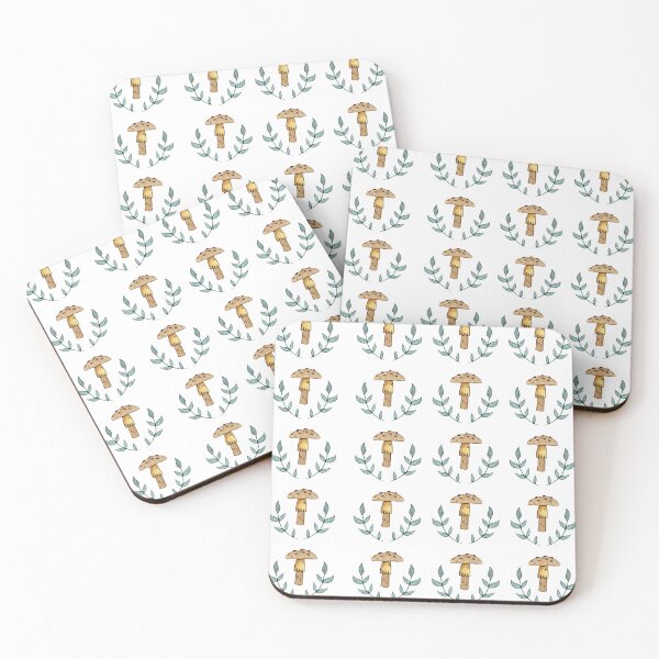 Item preview, cute mushroom design watercolor pattern designed and sold by DianaBezukh.