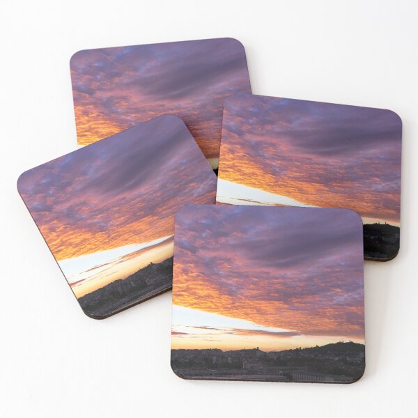 Item preview, View from a Penthouse - Glorious Sunrise Skyscape over Plovdiv Bulgaria designed and sold by Georgia Mizuleva.