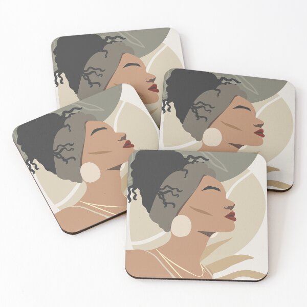 Item preview, Black Girl Portrait Art  designed and sold by RUMI-ART-PLANET.