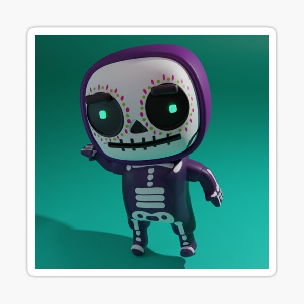 &ldquo;cute mexican catrina for day of the dead&rdquo; Sticker for Sale by