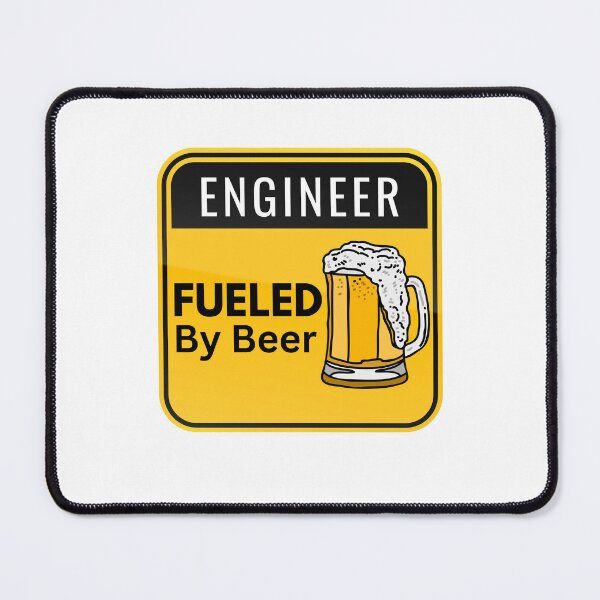 Item preview, Engineer Fueled By Beer designed and sold by Quirky Dez.