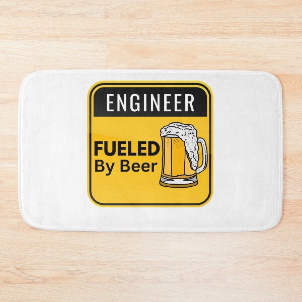 Item preview, Engineer Fueled By Beer designed and sold by Quirky Dez.