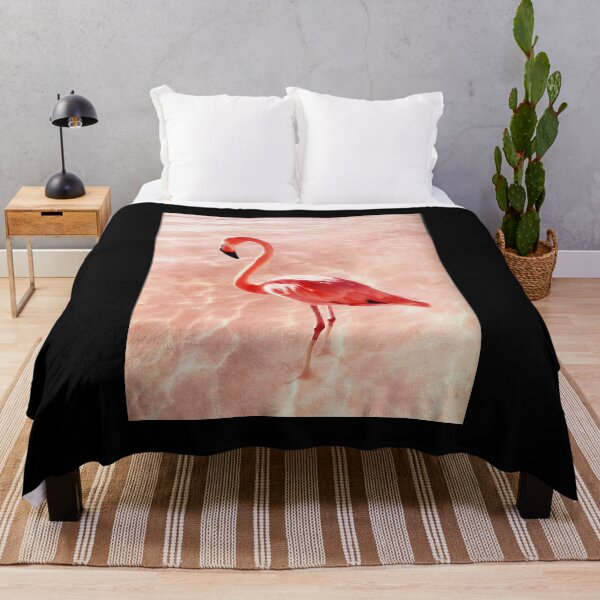 Item preview, Pink Flamingo Tropical Blush Pink Flamingo Wall Art designed and sold by roherweaders33.