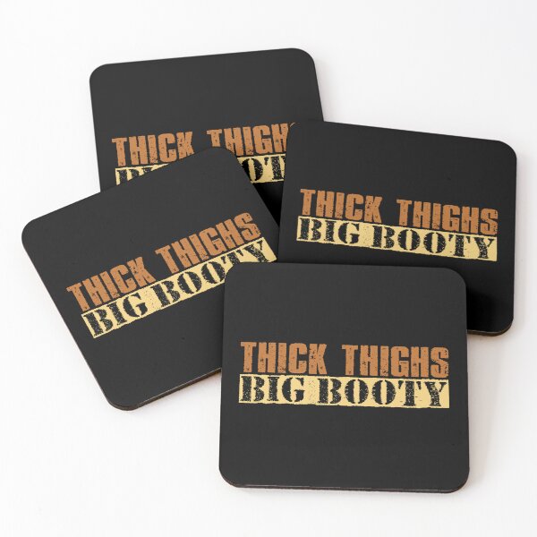 Item preview, Thick Thighs Big Booty - Vintage Retro Text designed and sold by Whimsical  Thinker.
