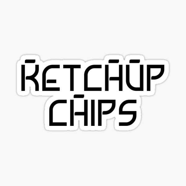 "Ketchup chips" Sticker for Sale by RandomRovvlyB Redbubble