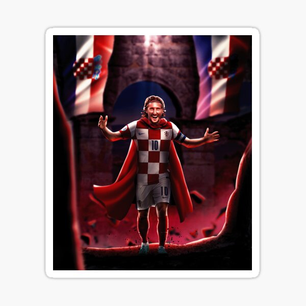 “Wallpaper Luka Modric Art” Sticker for Sale by budibani | Redbubble