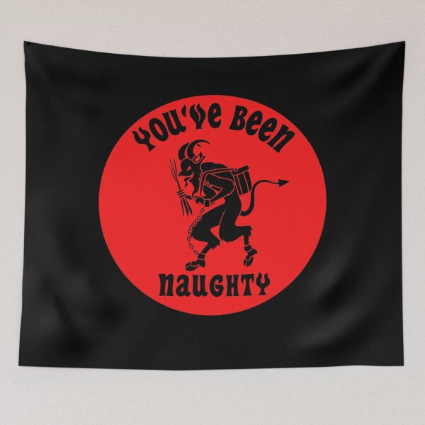 Artikelvorschau, Du warst Naughty Krampus - Black and Red entworfen und verkauft von Georgy09.