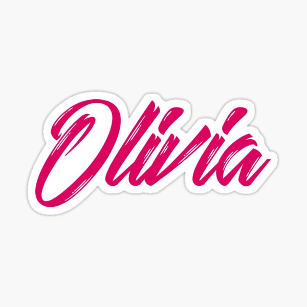 Olivia Name Stickers | Redbubble