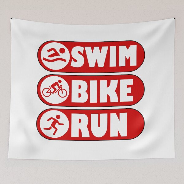 Item preview, Swimming cycling running swim bike running  designed and sold by Rami Khalifah.