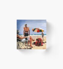 The Germans on Rainbow Beach Acrylic Block