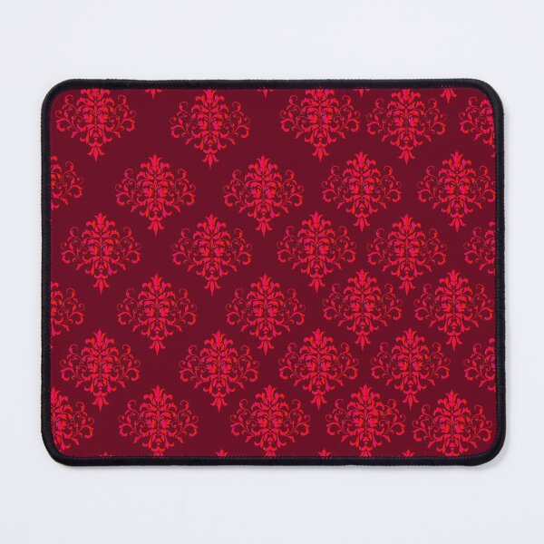Item preview, Lacey red jacquard pattern design designed and sold by Kestrelle.